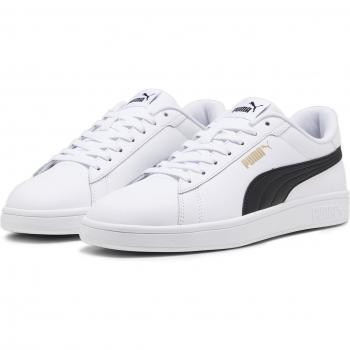 Zapatillas Puma Smash 3.0 L Blanco - Calzado hombre, color blanco y negro, talla 44.5