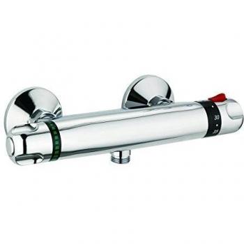 DP Grifería TTCA0001 Grifo termostático de ducha, Plateado