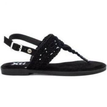 Sandalias planas de mujer Xti 141271 negro