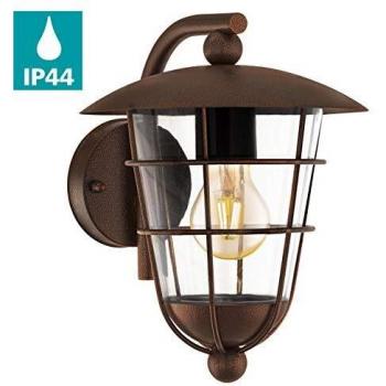 Aplique de Pared Exterior Eglo Pulfero 1 Marrón IP44 E27 28x22x28 cm