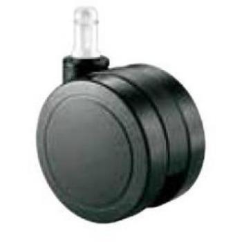 Pack 5 ruedas de nailon de 65mm negra