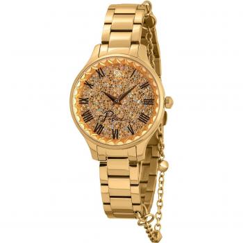Reloj Mujer Police PEWLG2109802 (Ø 34 mm) - Reloj de pulsera analógico, diseño elegante, caja de acero inoxidable, correa de cuero, resistente al agua hasta 30 metros, esfera con