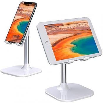 Babacom Soporte Tablet, Portátil Soporte Movil Mesa, Ajustable Soporte Pad para Teletrabajo o Transmisión en Vivo, Compatible con iPad Pro 9.7, Phone, Samsung y Otros 4-10” Dispositivos