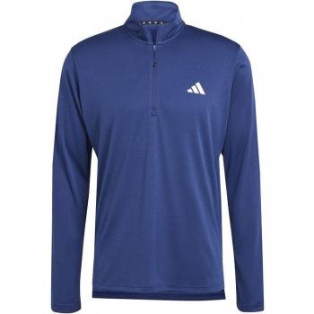 Adidas Training Essentials Long Sleeve Sweatshirt for Men, Dark Blue, Size S