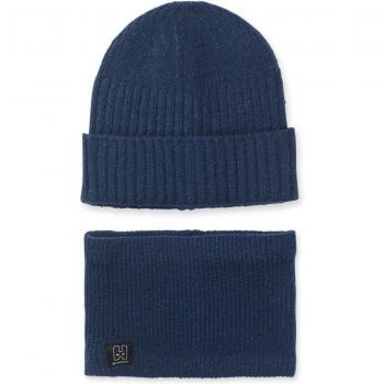 Conjunto de niño Tuc Tuc Creative Minds de gorro y cuello de punto azul marino