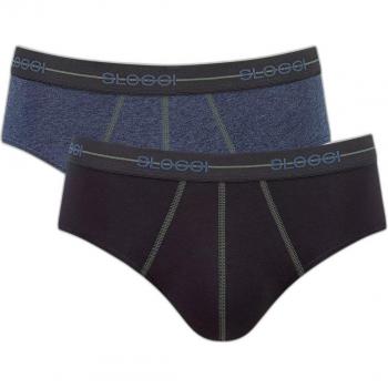 Sloggi Start Midi Briefs for Men - 2-Pack Multicolor Cotton