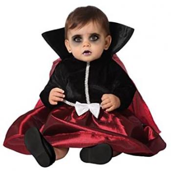 Disfraz de Vampiresa Rojo y Negro para Bebés 6-12 Meses Multicolor