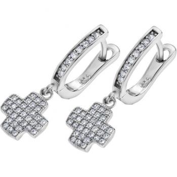 Pendientes Time Road WS01298 de Plata 925 para Mujer con Acabado Brillo