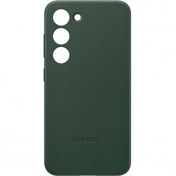 Samsung Galaxy S23 Leather Cover Green