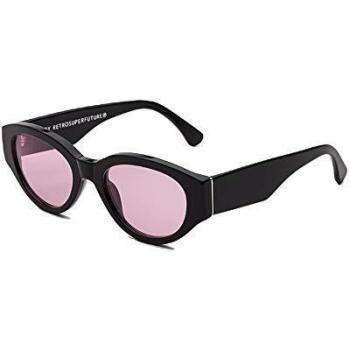 Sunglasses Super by Retrosuperfuture Drew Mama Black Pink OD2 53 20 145 NEW