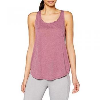 NIKE W Nk Yoga Twist Tank Camiseta sin Mangas, Mujer, Villain Red/htr/