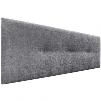 Cabecero Tapizado de Lana Natural con Botones - Acabado Luxe Invierno 135x50cm (Camas 120/135) - Color Gris