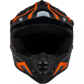 Casco de Moto Cross iXS 363 2.0 Negro Mate-Naranja-Antracita S 55-56cm