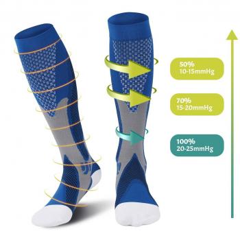 Champion Calcetines Compresión Deporte - aumentan el rendimiento, la circulación y recuperación - Para Correr, andar en bicicleta, triatlón y otros deportes