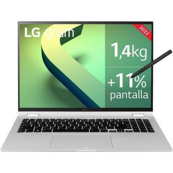 LG Gram 16T90Q-G.AA79B Portátil Híbrido (2-en-1) Intel Core i7-12800HE 16GB LPDDR5-SDRAM 1000GB SSD 40