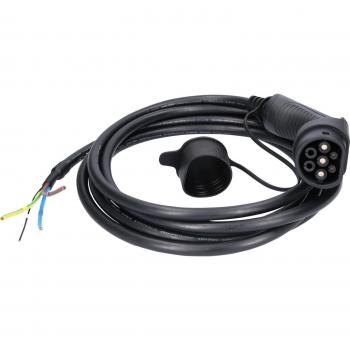 Cable de carga efuturo Tipo 2, 5 m, monofásico, hasta 7,4 kW, 32 A, conexión a Wallbox