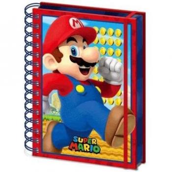 Cuaderno Espiral A5 Super Mario con Tapas 3D