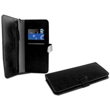 Funda Libro Universal Negra para Smartphone de Ksix