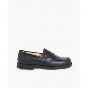Mocasines de niño de piel estilo clásico Pisamonas, zapatos colegiales escolares