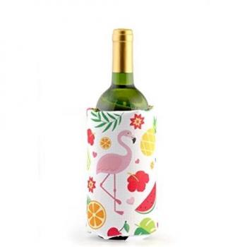 Koala Internacional Hosteleria Flamingo Funda enfriadora para Botellas, Poliester, Multicolor, 15x4x19 cm