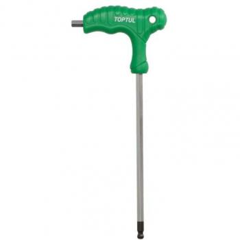 Llave hexagonal TOPTUL 8 mm con cabeza esférica y mango en T, Piezas insertables de llave de cubo TOPTUL BAAL1218