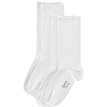 DIM - Calcetines para mujer, color blanco, talla 40