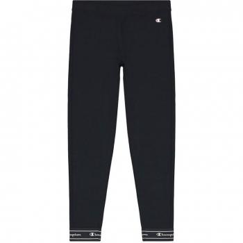 Mallas Deportivas de Mujer Champion Crop Logo Tape W Azul oscuro