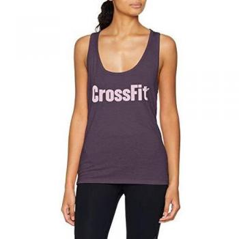 Reebok RCF Graphic Tank F.E.F Camiseta, Mujer, Gris