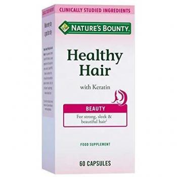 Suplemento para el cabello saludable con queratina - 60 cápsulas