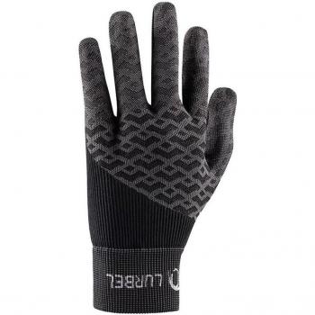 Guantes Lurbel Volkano Negro XS - Guantes de running con tecnología de transpiración, diseño ergonómico, ajuste cómodo, material ligero y duradero, ideales para actividades deportivas al aire libre
