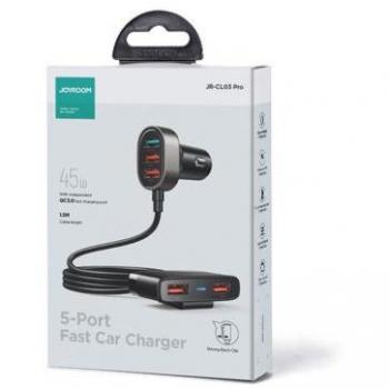 Cargador de Coche Rápido USB de 5 Puertos Joyroom JR-CL03 Pro - 45W