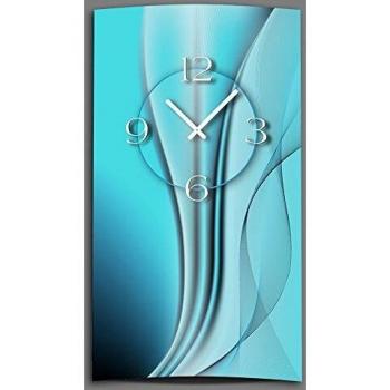 Reloj de pared 3D Abstrakt Retro Marrón Naranja Diseño Único Silencioso