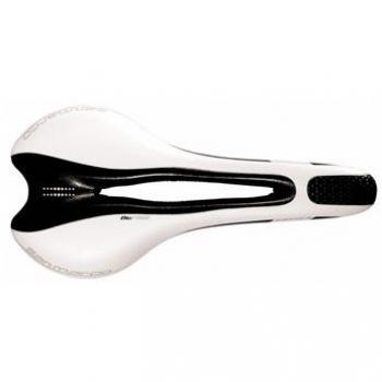 San Marco Era Dynamic Open - Sillín para bicicleta, color blanco, 265 gr
