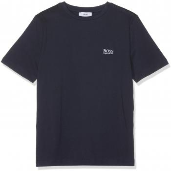 BOSS tee-Shirt Manches Courtes, Camiseta para Niños, Azul