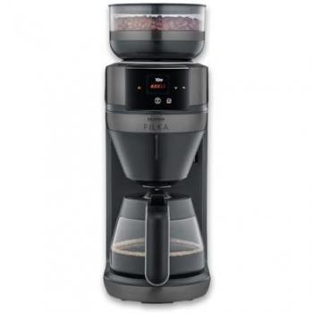 Cafetera de filtro automática Severin Filka 2.0 KA 4854 con jarra de cristal, negro inoxidable
