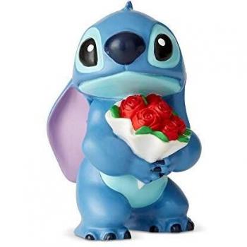 Enesco Disney Traditions by Jim Shore Lilo and Stitch Stitch with a Bouquet of Roses Stone Resin Figurine