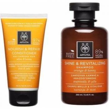 Apivita Set Nutritivo y Reparador Champú + Acondicionador 1ud