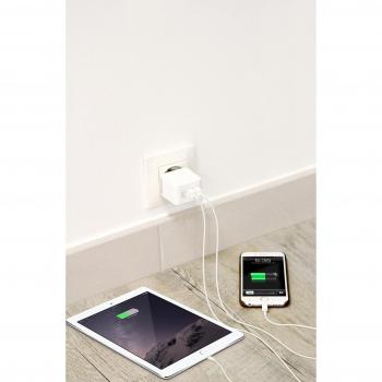 T 'nB chusb31wh Cargador con 2 puertos USB para Smartphone/Tablet/Reproductor MP3 3,1 A blanco