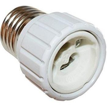 Transformador de Casquillo E27 a GU10 TIBELEC, Plástico Blanco 100W