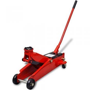 vidaXL Gato Hidráulico Bajo Rojo de Carga 3 Toneladas Herramienta Levantadora