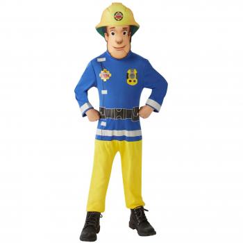 Disfraz Clásico de Sam el Bombero para Niños de 2 a 3 Años (83 a 97 cm) con Máscara en Fieltro