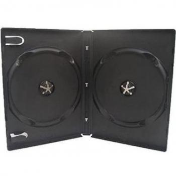 Pack de 100 cajas individuales dobles para PC/DVD - Color Negra