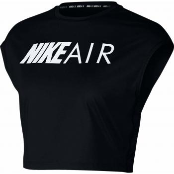 Nike W Nk Top SS Crop Air, Mujer, Black/White, XL