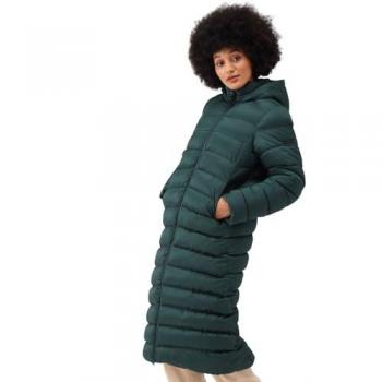 Regatta Women's Hooded Water-Repellent Puffer Jacket - Darkest Spruce, Size 16