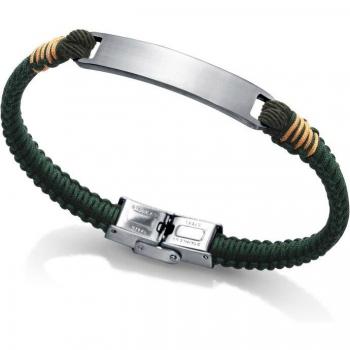 Pulsera Viceroy Heat de Acero con Cordón Verde y Amarillo