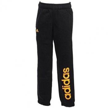 adidas YB Ess Lin BRPC - Pantalón para niño, color negro / amarillo, talla 176