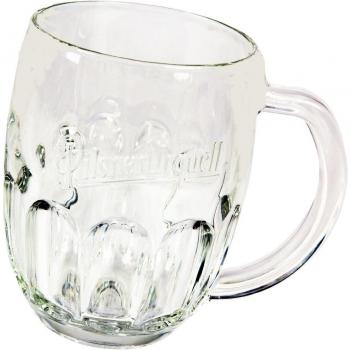 Pilsner Urquell Media Pinta a Ala relieve Vaso de cerveza