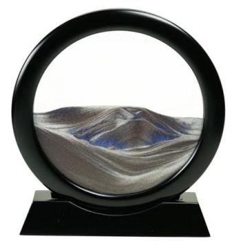 Cuadro Complementos Natura Negro Redondo 25x25x6cm 32522