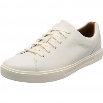 Zapatillas Clarks Un Costa Lace de Cuero Blanco para Hombre, Talla 41 EU