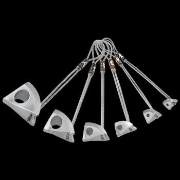 Pack de fisureros Rock Empire Abalak - 6 unidades gris plateado
